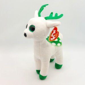 TY - Peppermint The Original Reindeer Beanie Babies NWT Plush 8"Hx6"L 2017